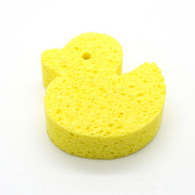 natural cellulose compressed duck shape bath sponge